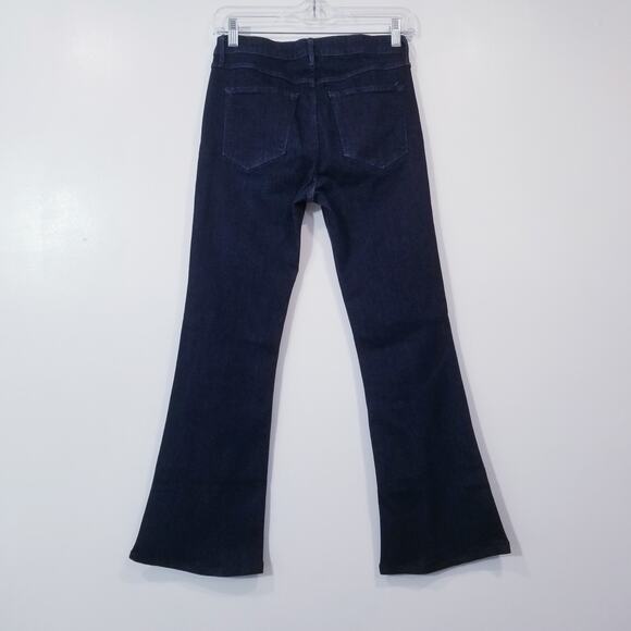 3x1 NYC The Bell Bottom Flare Jeans in Alpha Dark Wash Jeans - Picture 3 of 11